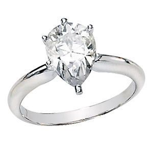 00 carat moissanite pear shape solitaire ring 2 ct save big w free 