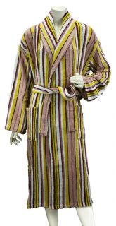 new women spa terry bath robe cotton bathrobe stripe time