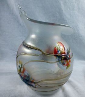 Poschinger Bavaria Hand Made Art Glass Jack in the Pulpit Vase Fused 
