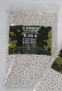 20g of 4000 count g force white bbs time left