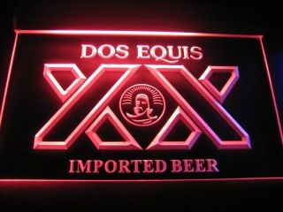 Dos Equis XX Imported Beer Logo Bar Pub Store Light Sign Neon W1701 