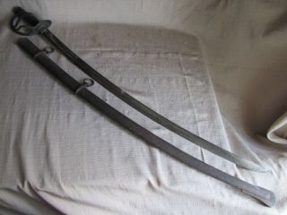 US Civil War Model 1840 Wristbreaker Heavy Cavalry Sword w/Scabbard