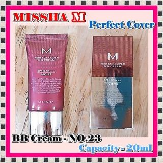 missha m perfect cover bb cream no 23 20ml gift lot from korea south 