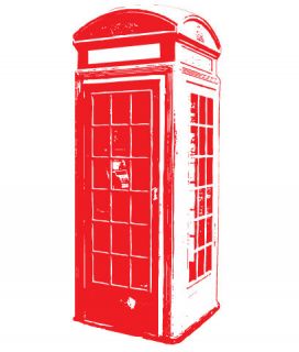 london telephone box vinyl wall sticker decal quotes more options