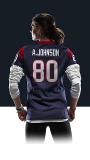    Andre Johnson Womens Football Home Game Jersey 469901_460_B_BODY