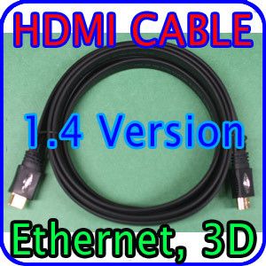 10ft Premium High Speed Gold HDMI Cable V1 4 1080p 3D Support 3M Flat 