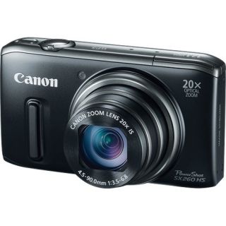 Canon PowerShot SX260 HS 12 Megapixel 12 MP Digital Camera Black
