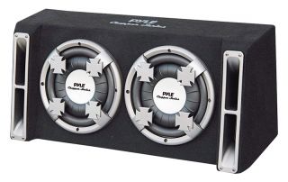 Pyle Car Audio PL212DS New Dual 12 inch Slim Designed Subwoofer Box 