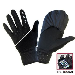 180s Tec Touch Snow Gloves Ultralite CRG Black for iPhone Ski 