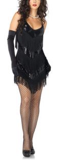 Adult 20s Flapper Costume Gatsby Girl Outfit Sequin Size XS s M L 1x 