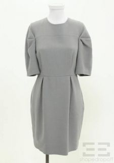 phillip lim grey wool hook back dress size 6