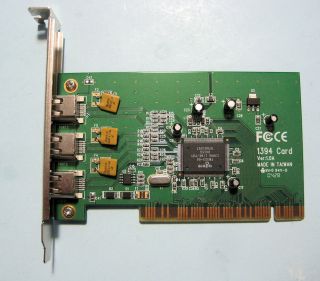 PCI FIREWIRE IEEE1394 Adapter 3 port Ver 1 0a Agere Fw323 06