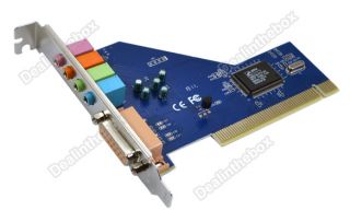 PCI 4 Channel 4CH Audio PC 3D Sound Card MIDI Game Port