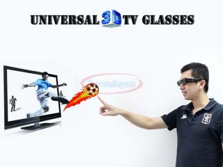 New Universal 3D TV Active Shutter Glasses for Samsung LG Sony 