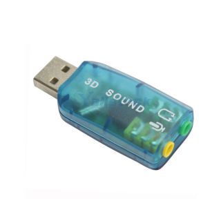 New USB 2 0 to Mic Speaker 5 1 Audio Sound Card Adapter