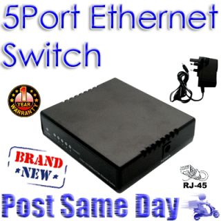 Port RJ45 Fast Speed Ethernet LAN Network Hub Switch