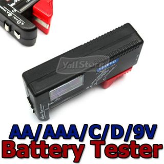Universal Battery Tester AA AAA C D 9V Button Checker