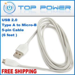   Cable for HTC Droid Incredible Long 6 ft Feet Cell Phone