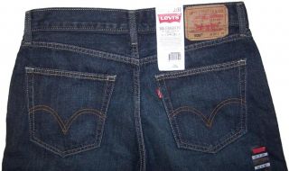 Levis 505 Mens Straight Fit Dark Wash Jeans   3449 NWT