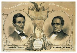 Abraham Lincoln 1860 GOP Presidential Campaign Poster