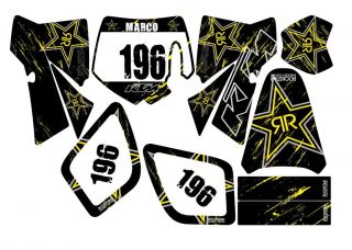   sx 50 2002 2008 black yellow personalized with your name and number