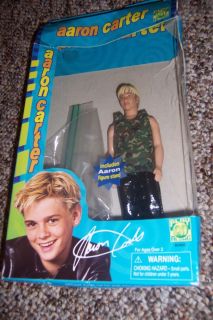 Aaron Carter 7 Figure With Stand In Original Box Ages 3+ 2001 Play 