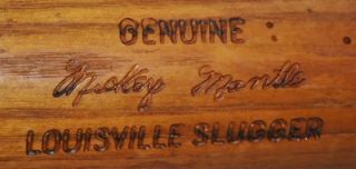 Vintage Mickey Mantle 125 Hillerich Bradsby Baseball Bat NY Yankees 