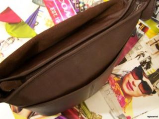 Coach Dark Brown Leather Whitney Shoulder Bag Purse Handbag Tote 