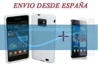   Blanca Modelo s Line Protector Para Samsung Galaxy S2 II I9100