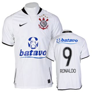 Corinthians Jersey 2010 Batavo withe Nike Oficial Ronaldo N°9 Size L 