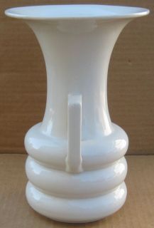 Abingdon Pottery USA 114 White Vase Art Deco