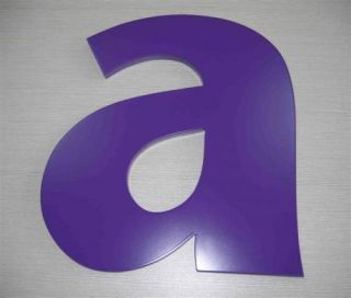 New Flat Cut Purple Acrylic Signs Sign Letter Commercial Signage Logo 