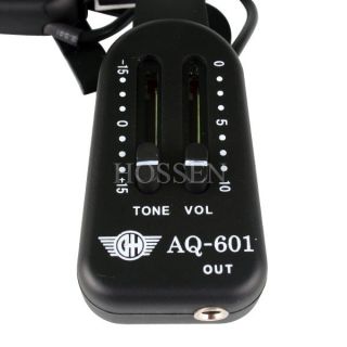 Acoustic Guitar Pickup Piezo System Adapter Vol Tone Amplifier Speaker 