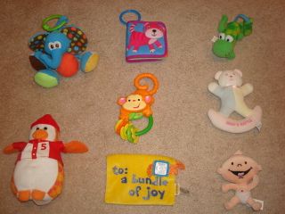 BABY TUMMY TIME ACTIVITY MAT RATTLE TOY LOT FISHER PRICE MONKEY 