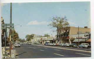 East Hartford Ct Movie Maquee Street View Cars Postcard