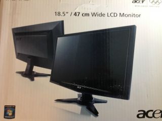 Acer G G185HAB 18 5 Widescreen LCD Monitor Black