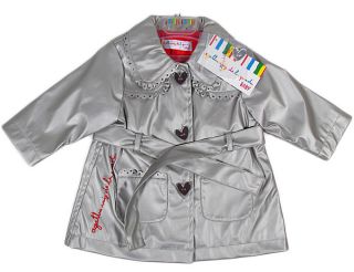 Agatha Ruiz de La Prada Lovely Rain Coat Jacket Heart Baby Silber 