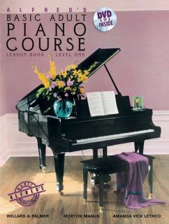 Alfred Alfreds Basic Adult Piano Course Lesson Book 1 & DVD