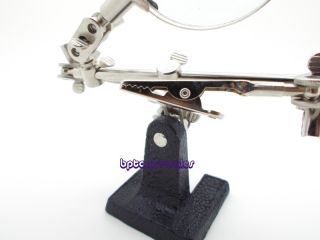 New Adjustable Helping Hand Tool Hobby Tool w Magnifying Glass Jewelry 