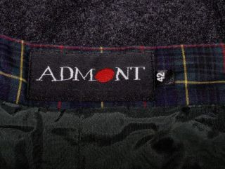 Admont Black Wool Designer German Gorsuch Straight A Line Dress Skirt 