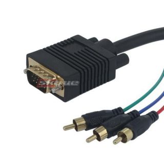 6ft VGA to RCA Component Cable VIDEO Adapter Cord Wire For Laptop RGB 