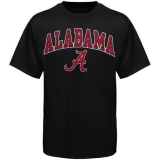 Alabama Crimson Tide Arched University T Shirt Black