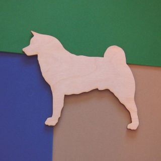 Akita Dog Unfinished Wood Shapes Cut Outs AD5592