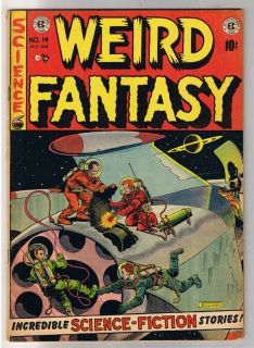 Weird Fantasy 14 VG Frank Frazetta Al Williamson w Wood EC 1950 Golden 