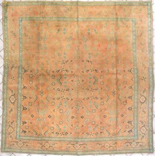   Cotta Antique 1920 Cotton Indian Agra Oriental Area Rug Carpet