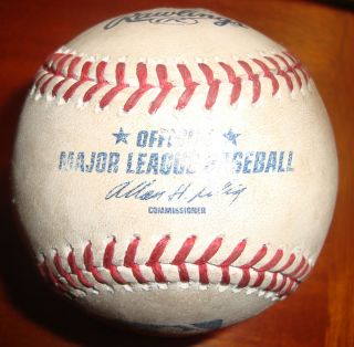 Albert Pujols Game Used Actual 461st Home Run Baseball Comerica Park 7 