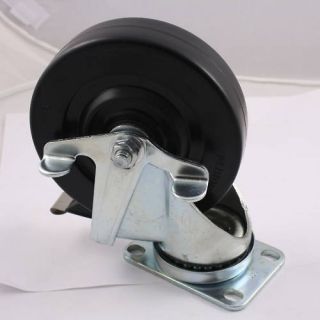 Albion 5 Hard Rubber Swivel Caster with Face Brake