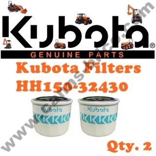 Kubota Tractor HH150 32430 Oil Filter Qty 2 BX Series Filters