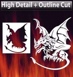 Air Brush Stencil Gargoyle Template Dragon Outline Cutout