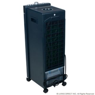 koldfront compact portable 3 speed air cooler w electronic control 
